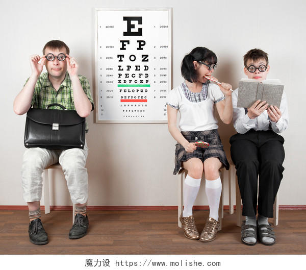 视力表视力检查近视戴眼镜儿童近视保护视力